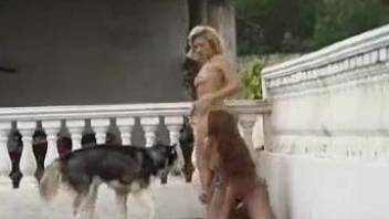 Thirsty Latina enjoying zoo anal in a hot porn vid
