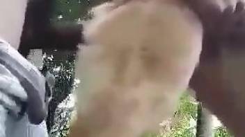 Dude decides to punish that animal's pussy from behind