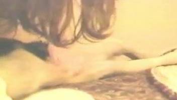 Chubby chick getting drilled deep by a sexy dog