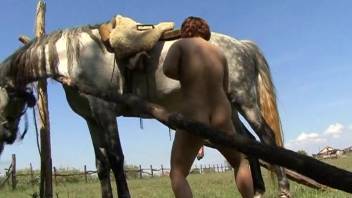 Plump rural babe gets pounded by a stud
