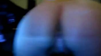 Snug petite vagina filled with cum by a canine