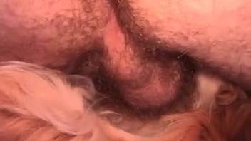 Intimate footage of an aroused guy screwing his canine