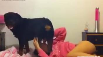Oral sex clip featuring a perverted dark-haired slut